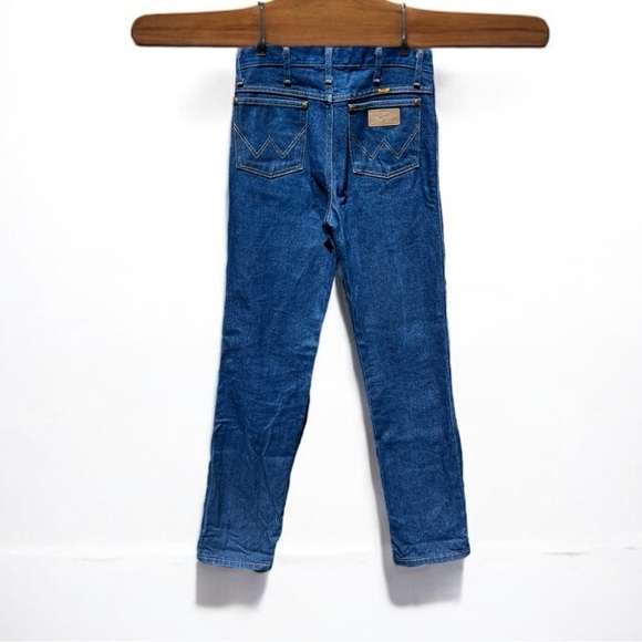 🌻WRANGLER Western Blue Jeans Tagged 31x34 MADE IN THE USA - Picture 1 of 8